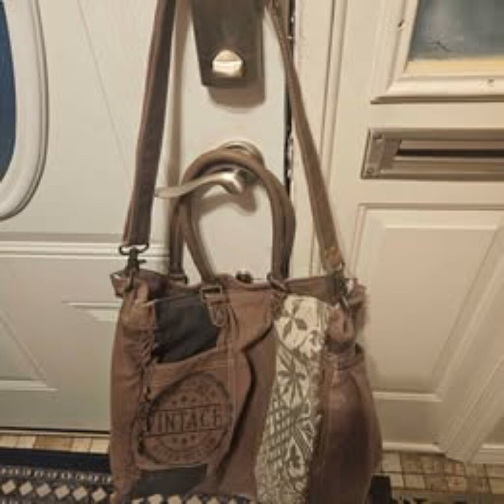 Very Nice MYRA Shoulder bag Tote bag Overnighter Purse - Picture 2 of 4